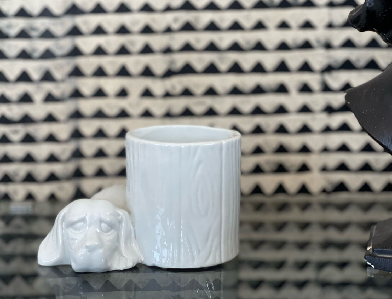 Vintage ceramic pencil pot