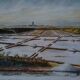 Watercolor " Salt marsh at dawn " . A. Dellis .