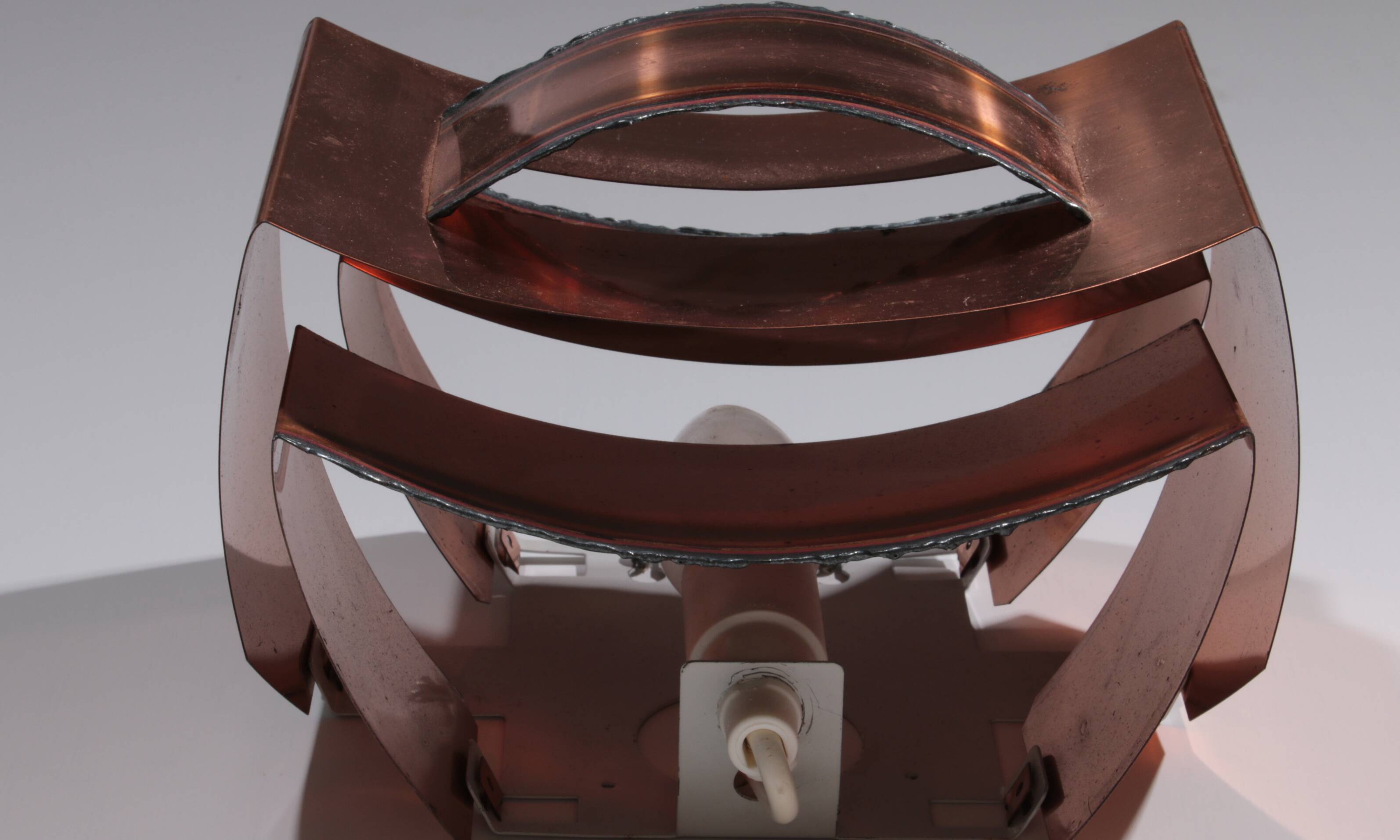 Wall lamps Svend Aage Holm Sørensen brutalist and copper,1960