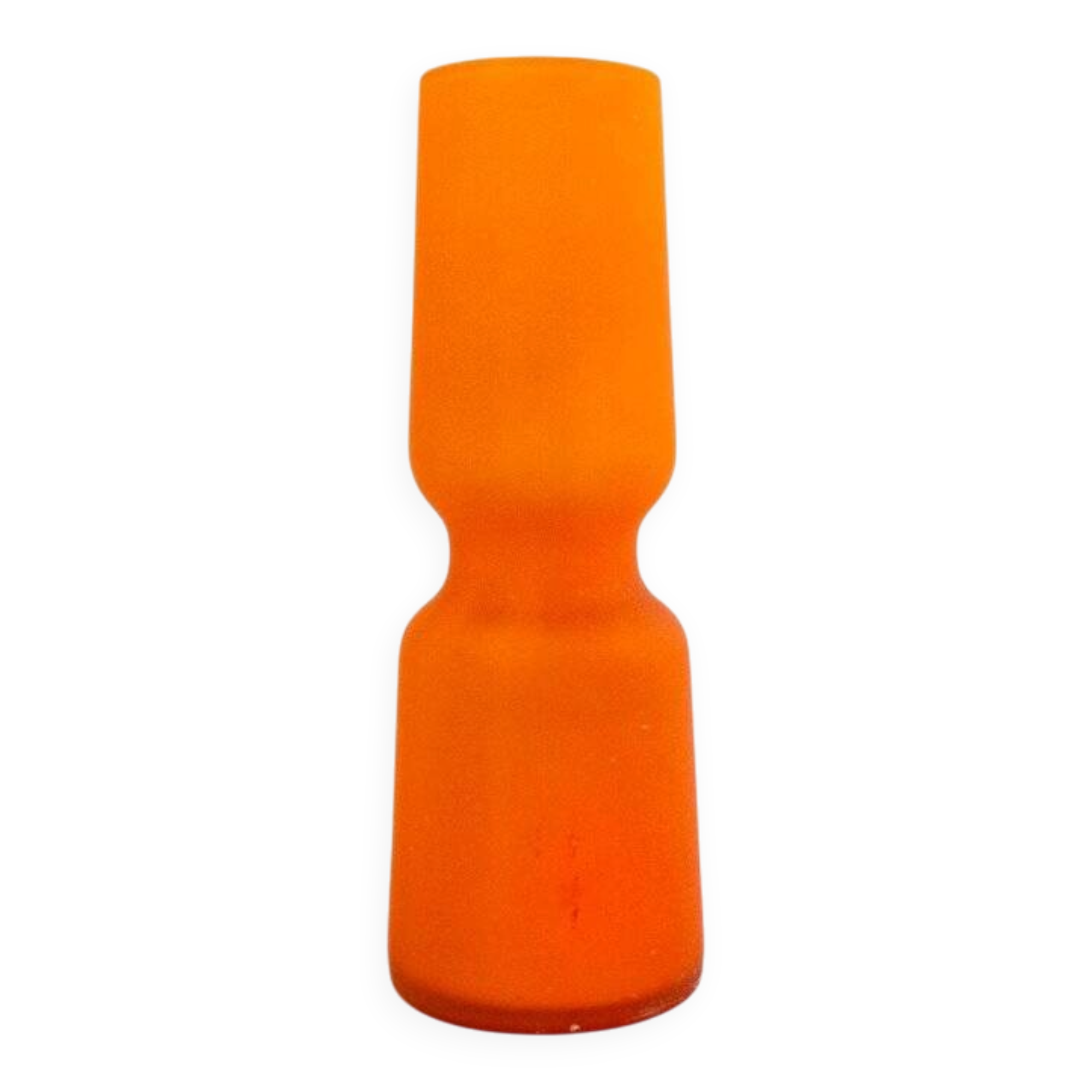 Orange Murano glass vase by Carlo Moretti, Italy, 1960s