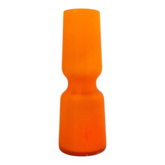 Orange Murano glass vase by Carlo Moretti, Italy, 1960s