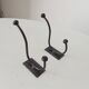 Brutalist coat rack pair