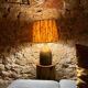 Enamelled sandstone lamp from the 1950s