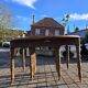 12-foot round oak table with 7 extensions / 20 people