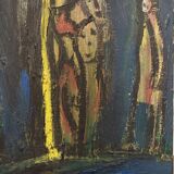 Michel Chapuis, acrylic on expressionist canvas, 1987