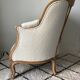 Shepherdess armchair completely restored in fabric buckle