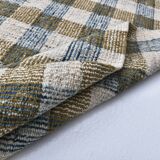 scandinavian kilim 290x190 cm , blue beige and  mustard colour.