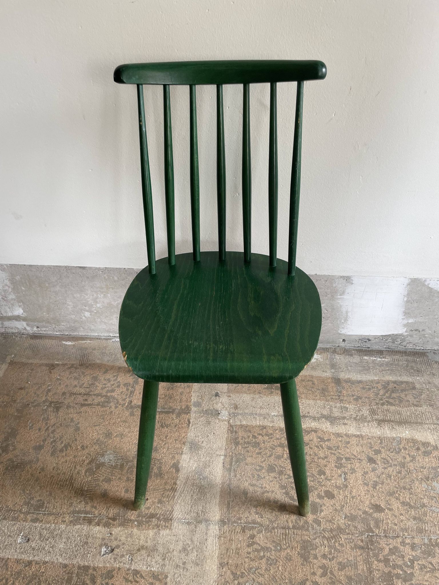 Cinq chaises Fanett vertes par Ilmari Tapiovaara pour Edsby-ken