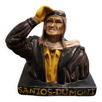 Plaster bust Aviator Sanios-Dumoni