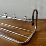 Bauhaus wall coat rack in chrome metal