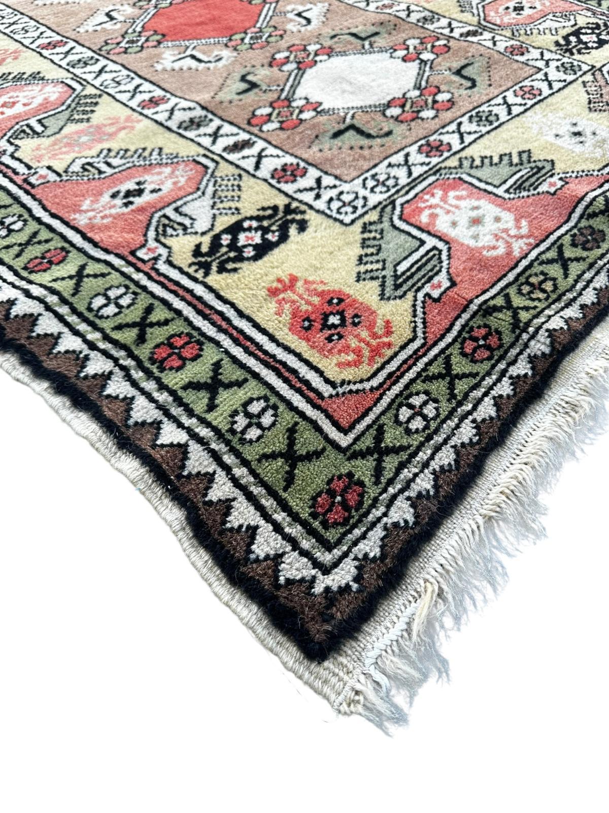 Handmade Turkish rug 2m x 1m