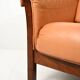 Pair of 1950s Scandinavian leather armchairs