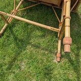 Rattan coffee table with drawer