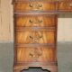 Partner desk Bevan Funnell in hardwood with leather top and gold leaf gilding.