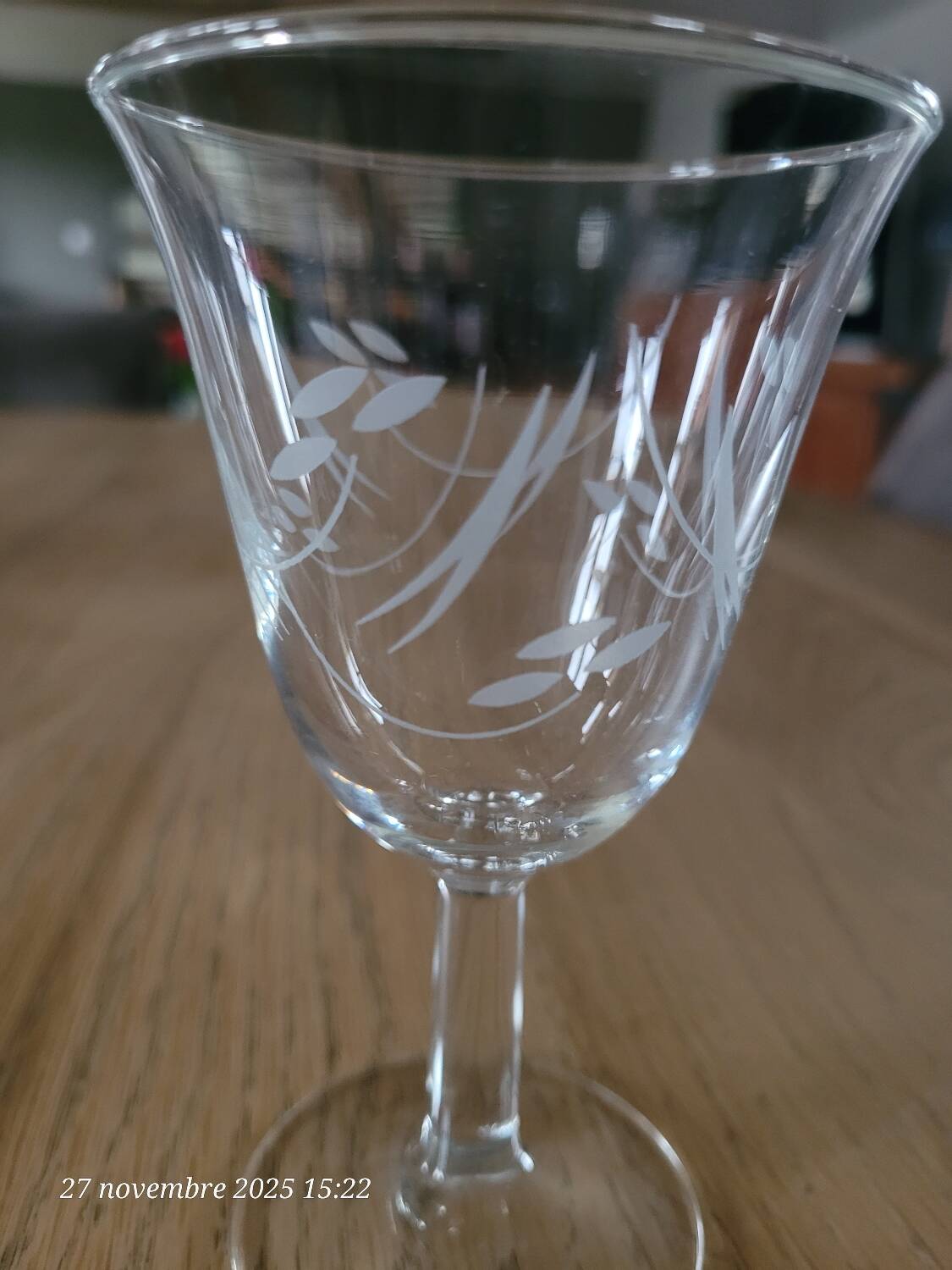 6 verres à vin vintage
