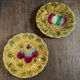 Pair of slip dessert plates