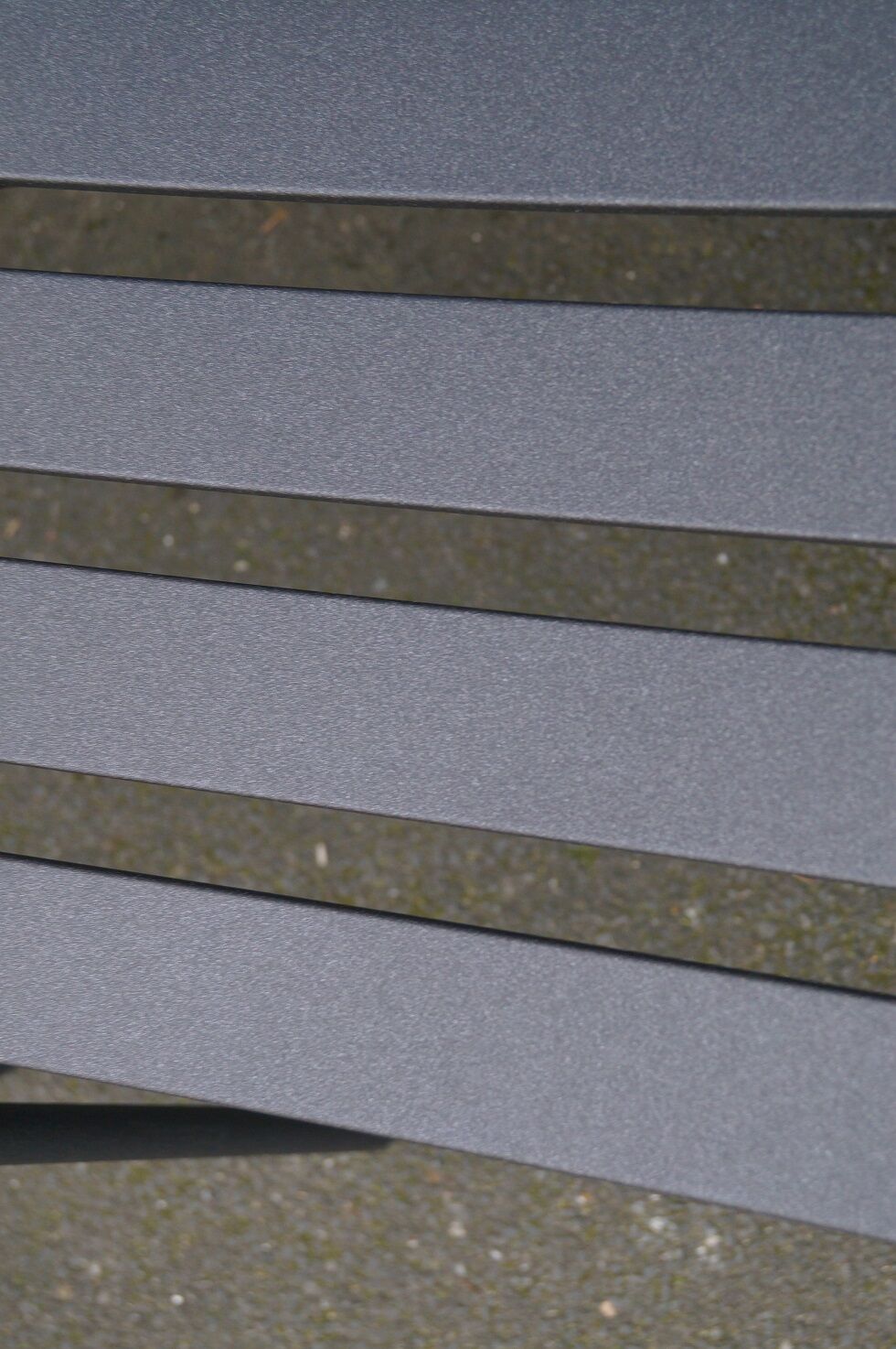 Suite of 8 steel bistro chairs