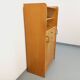 Vintage bookshelf with oak side table.