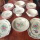 Old service dishes Lunéville floral decoration 29 pieces