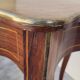 Napoleon III violin-shaped middle desk table 19th in marquetry
