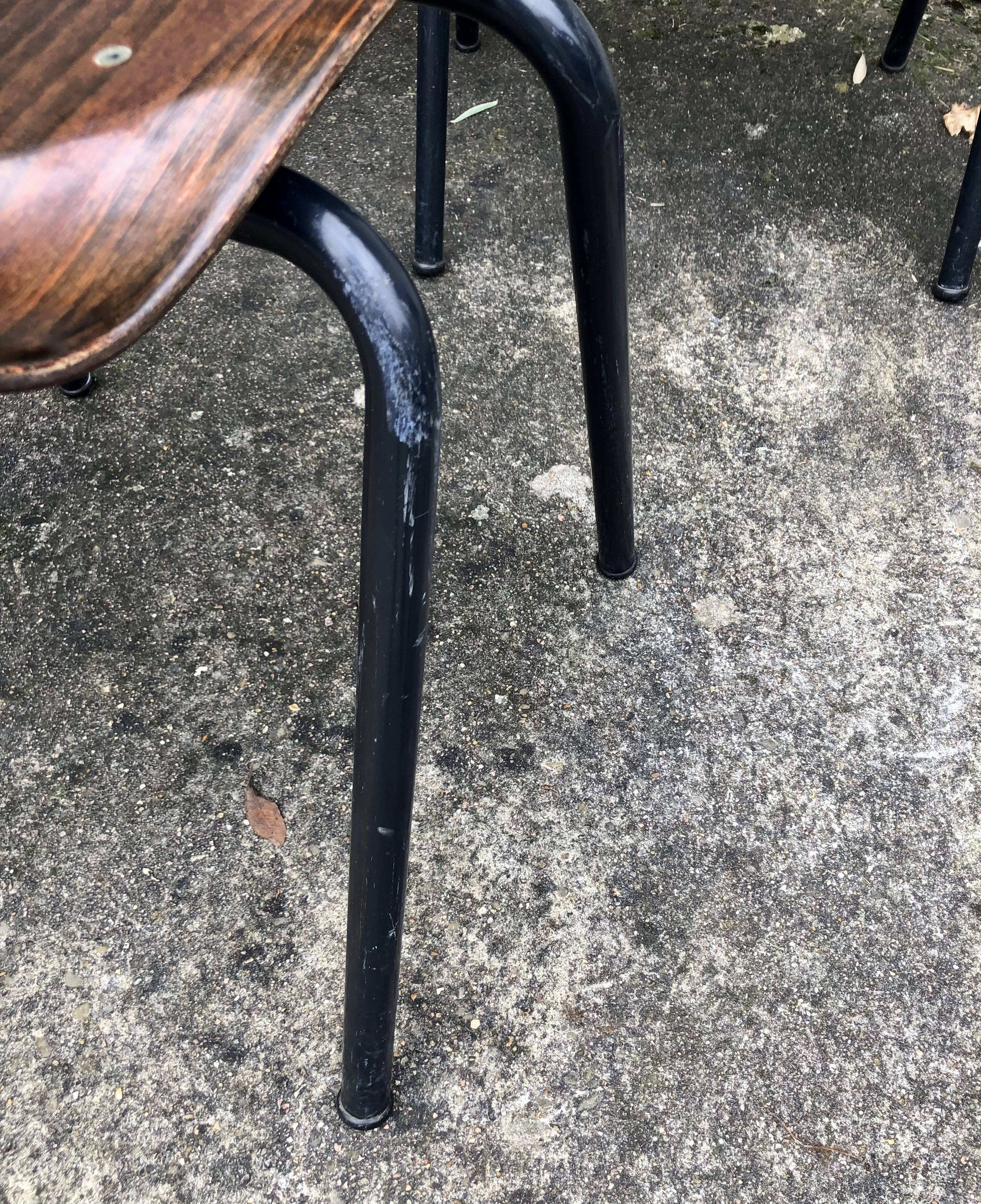 Lot de 6 chaises vintage Eromes E5