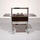 Italian ice cream / bar cart in chrome and faux tortoise