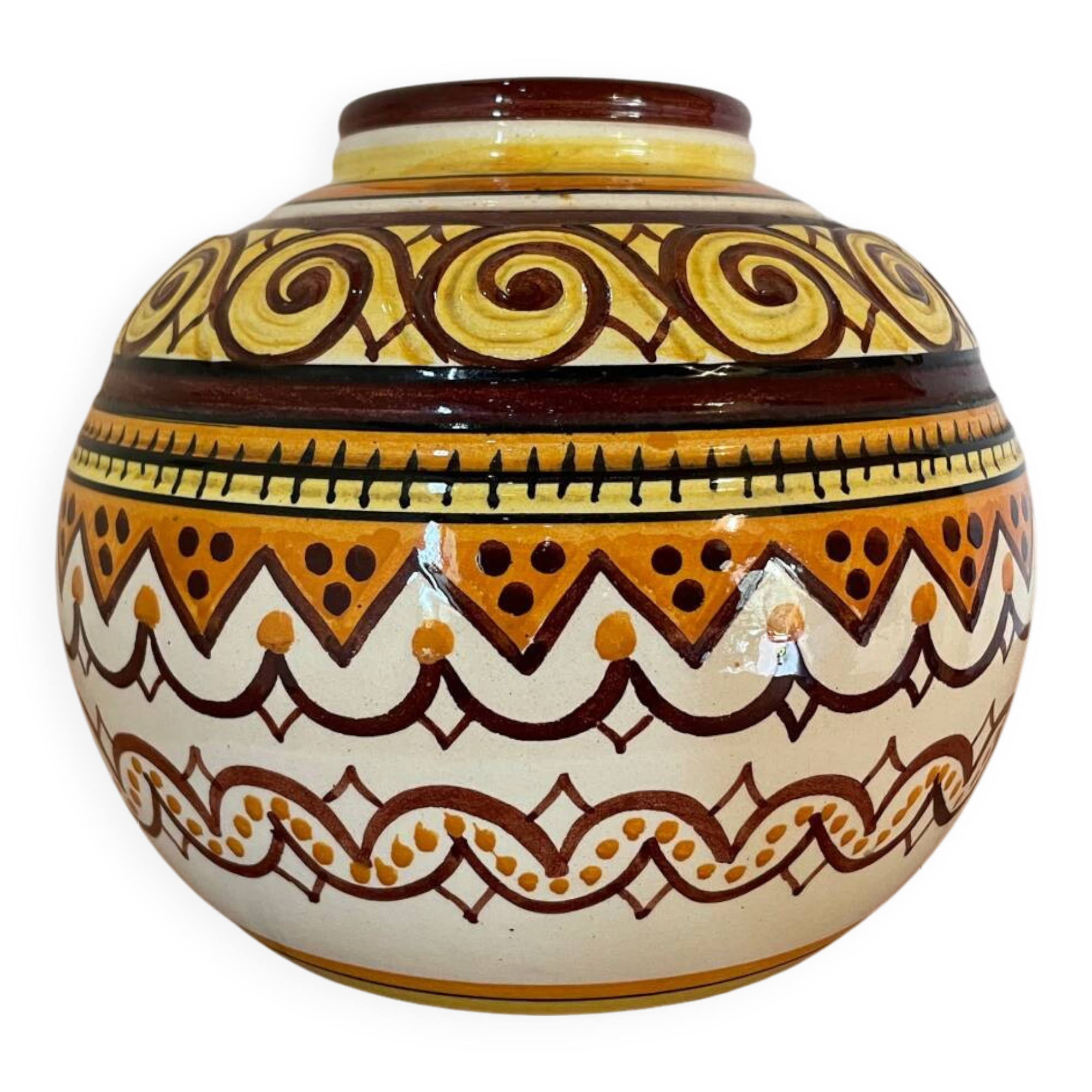 Henriot Quimper ball vase
