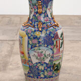 Vieux vase chinois peint à la main, 1920