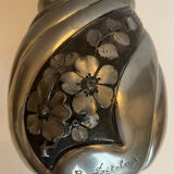 Tin vase signed R.Sitoleux