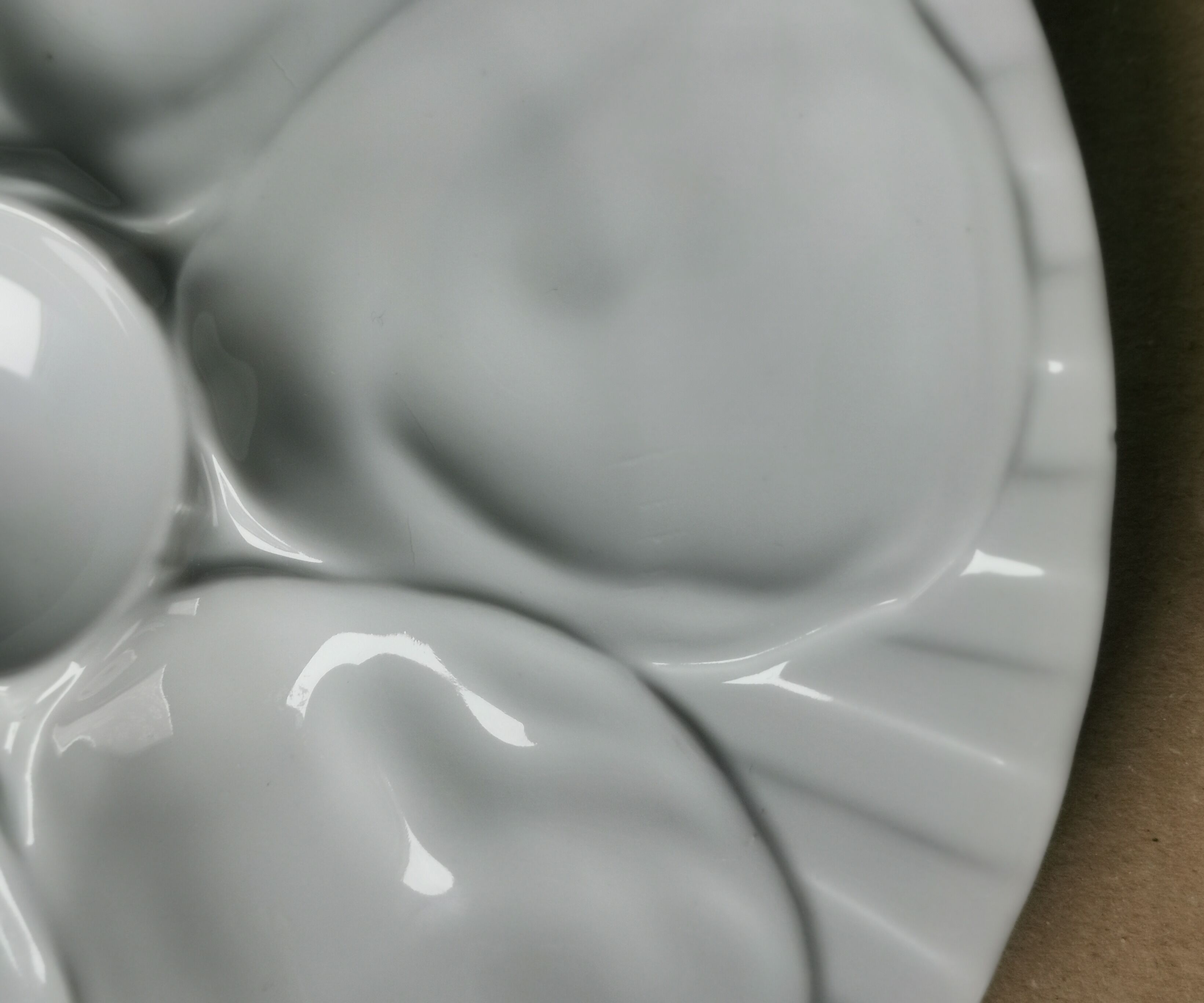 Ensemble de 6 assiettes Pillivuyt porcelaine blanche