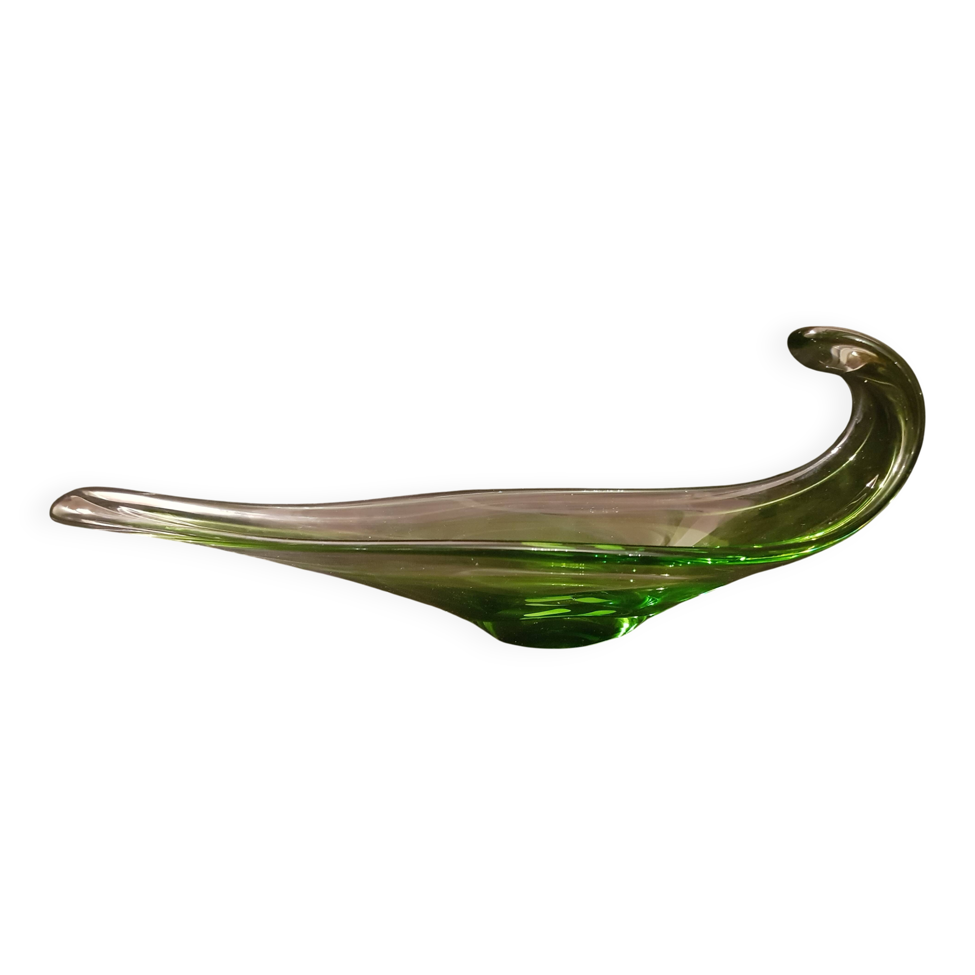 Green gradient Cristal de Bayel pocket bowl