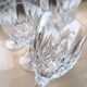 Set of 6 cut-glass glasses from the 1960s