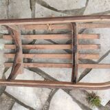 Ancienne luge en bois vintage