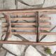 Old vintage wooden sled