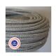 Ribbed globe pendant light, 2 m fabric cable
