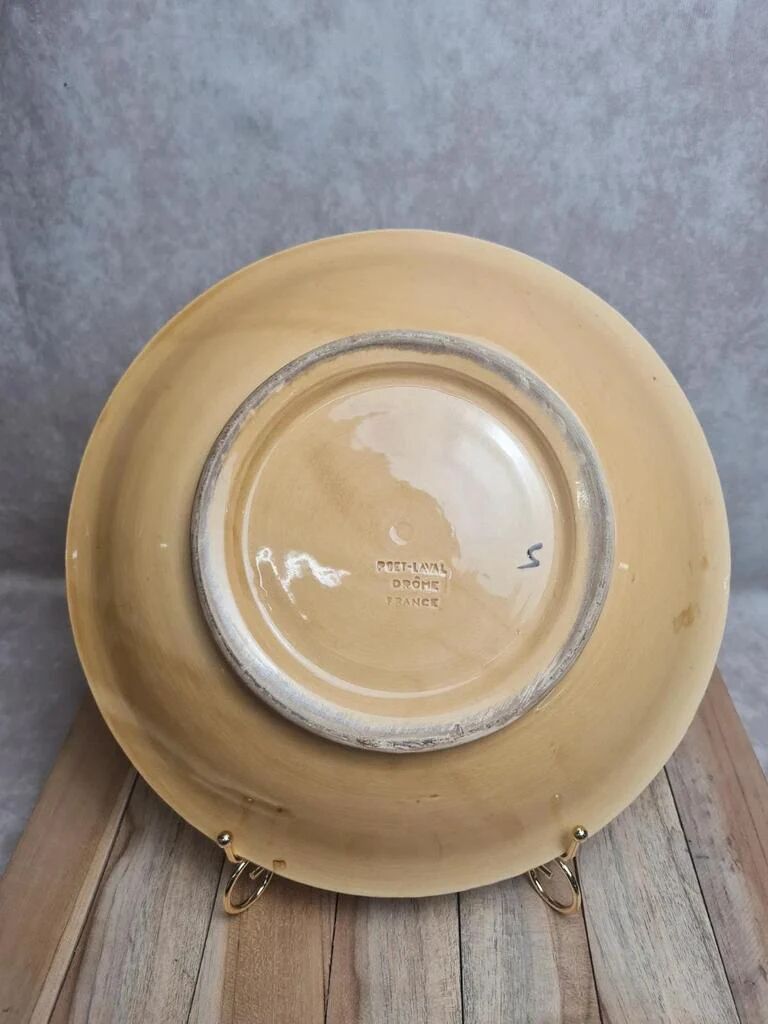 Large antique dish Poët-Laval Drôme France