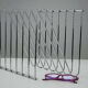 Magazine rack chrome steel