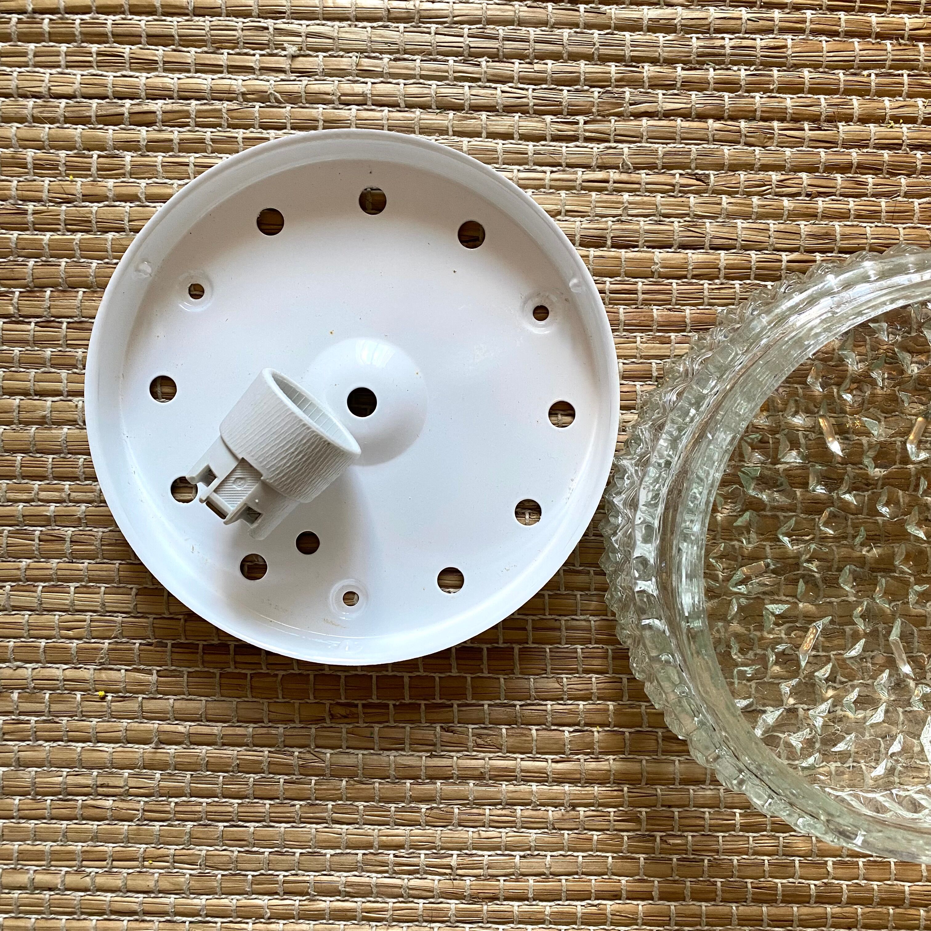 Vintage glass ceiling lamp