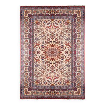 Tapis d'orient iran Ispahan. Entièrement fait main en Laine. Dim: 2.48 X 3.80 mètres.