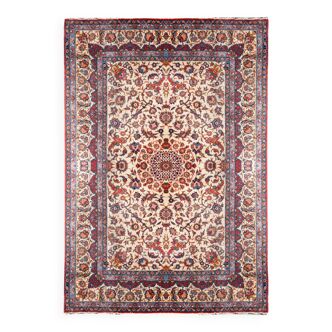 Tapis d'orient iran Ispahan. Entièrement fait main en Laine. Dim: 2.48 X 3.80 mètres.