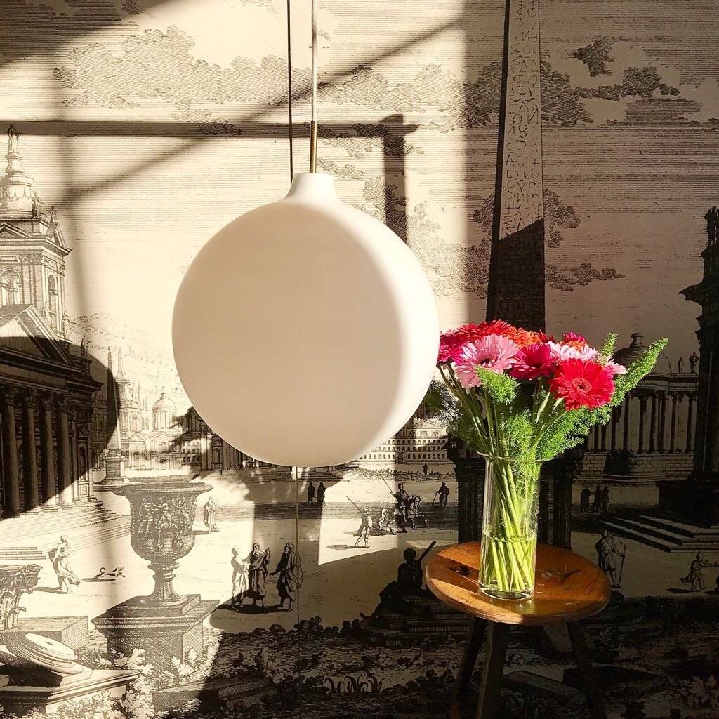 Large opal glass lamp by Vilhelm Wohlert for Louis Poulsen, Denmark 1960s