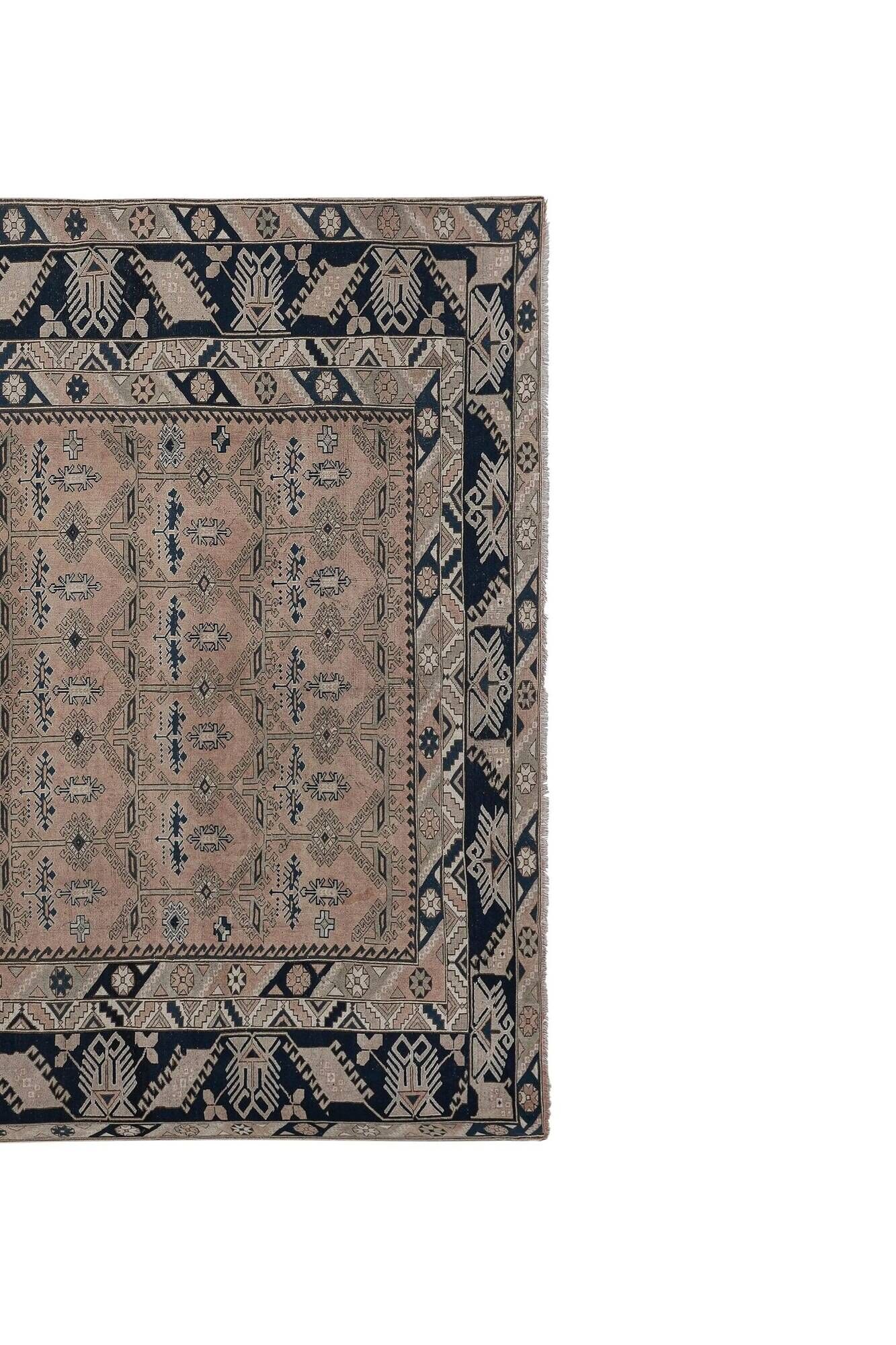 Vintage Turkish Oushak rug 302x393 cm