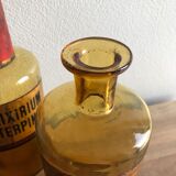 Old pharmacy bottle/jar "Alcohol Vulnerar" brown glass