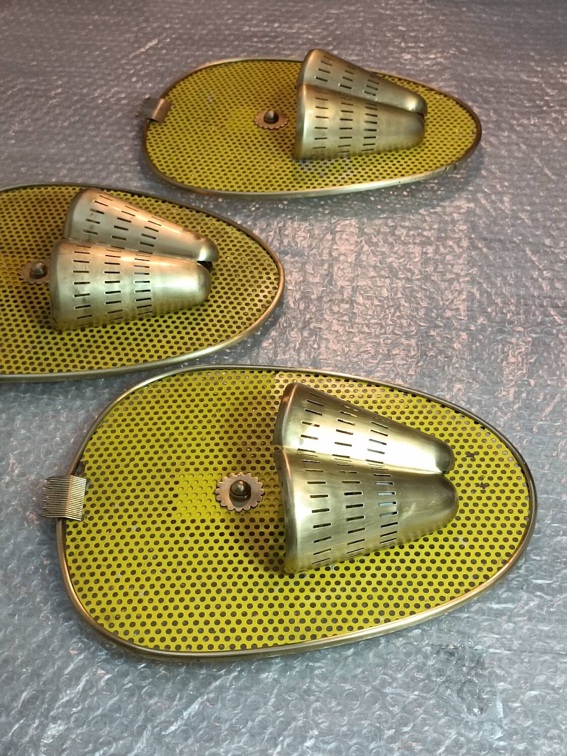 Set of 1950s wall lights