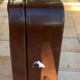 Antique leather suitcases