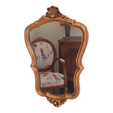 Mirror rocaille Louis XV style, gilded frame, 38 x 25 cm