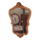 Mirror rocaille Louis XV style, gilded frame, 38 x 25 cm