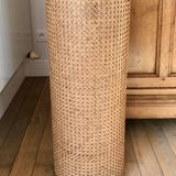 Bread hutch in oak wood and canning made in france 50s