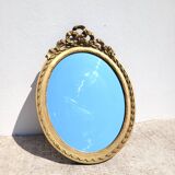 Large oval Louis XVI style mirror 47x65cm
