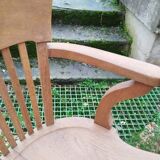 Fauteuil de bureau en bois ancien